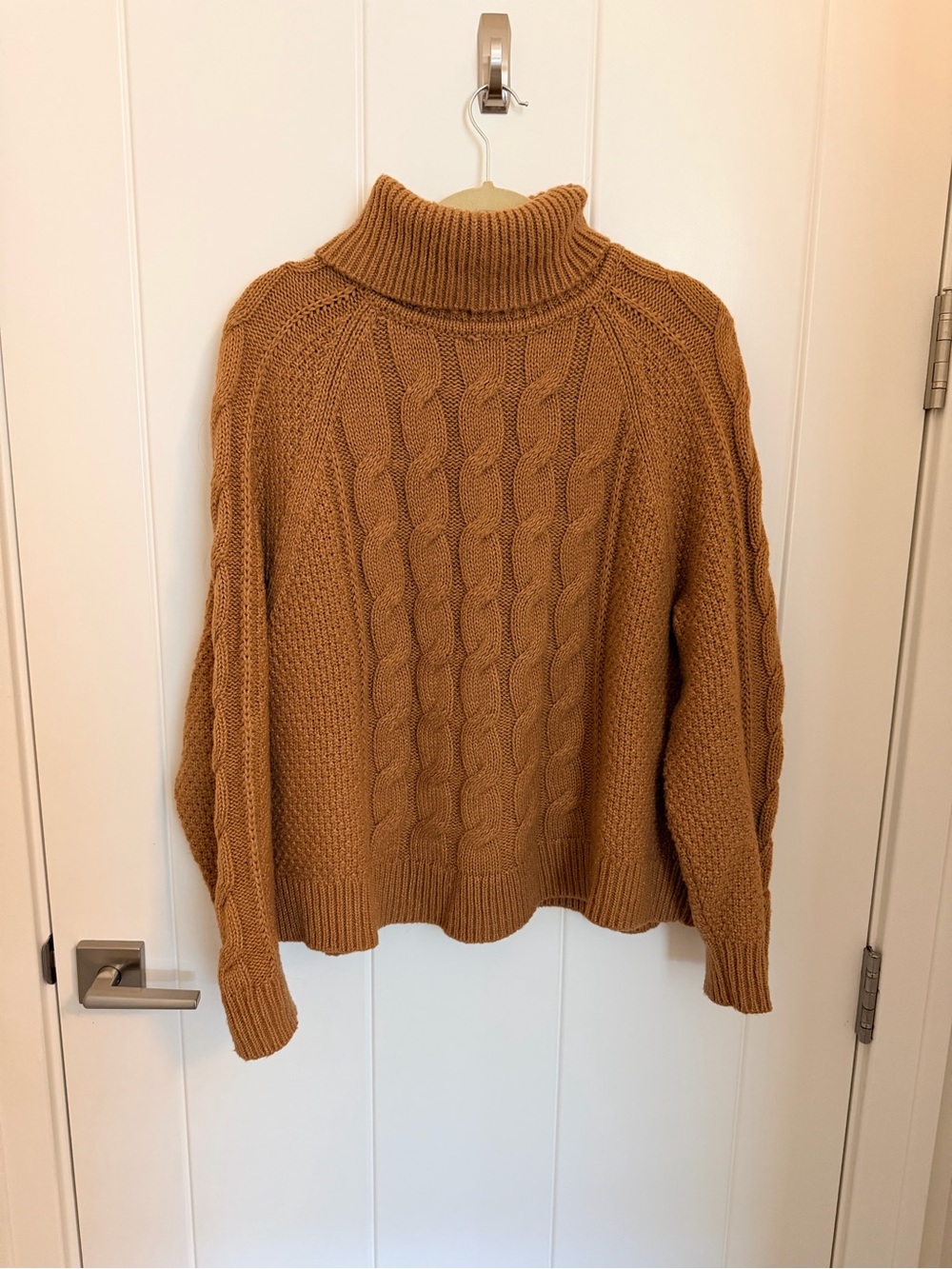 Gap roll neck Cable Knit Sweater - Caramel Brown